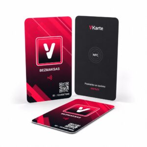 Personalizēta 2-in-1 NFC un QR vizītkarte